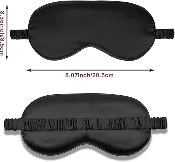 7PACK Satin Eye Mask Silk Sleep Masks Silky Blackout Eyes Covers Sleeping Blindfold Eyeshade Wedding Bridal Gift Travel Naps