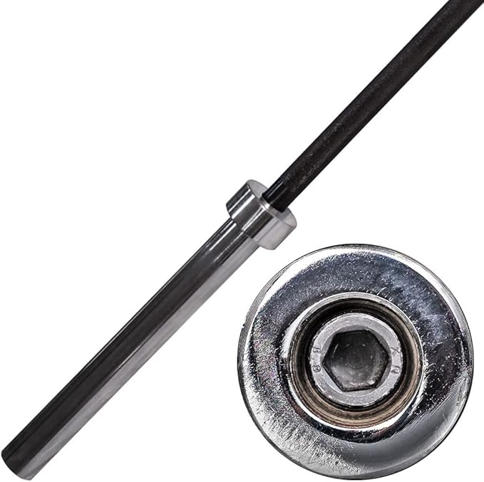 Body-Solid (OB72B Aloy Steel Olympic Bar - 6ft 44lb Barbell 600lbs Weights