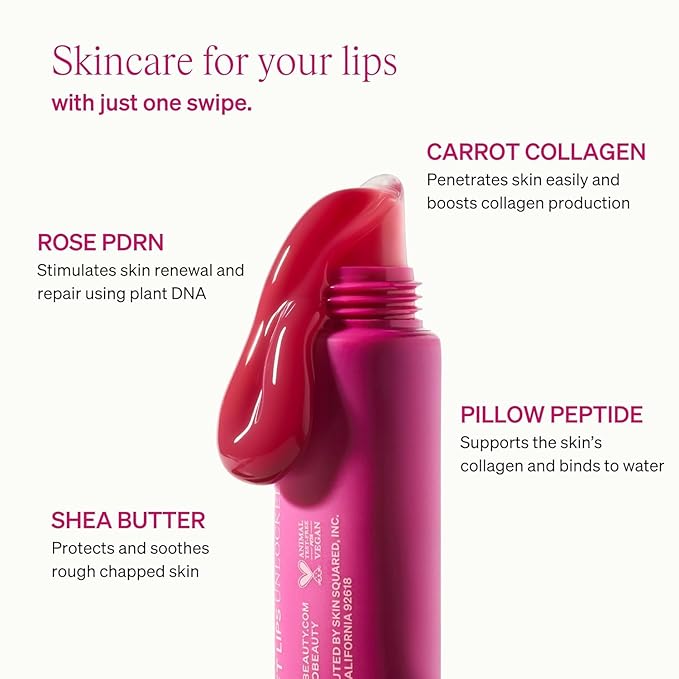 KNEMO LipLock Jelly Serum, Korean Skincare for Dry Lips, Long-Lasting, Hydrating, Plumping, Glossy Mask with Rose PDRN, Carrot Collagen, Pillow Peptide, Moisturizing Tinted Lip Balm. (Grape Crush)