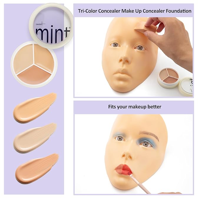 Makeup Practice Face, 2024 Upgrade 5D Makeup Mannequin