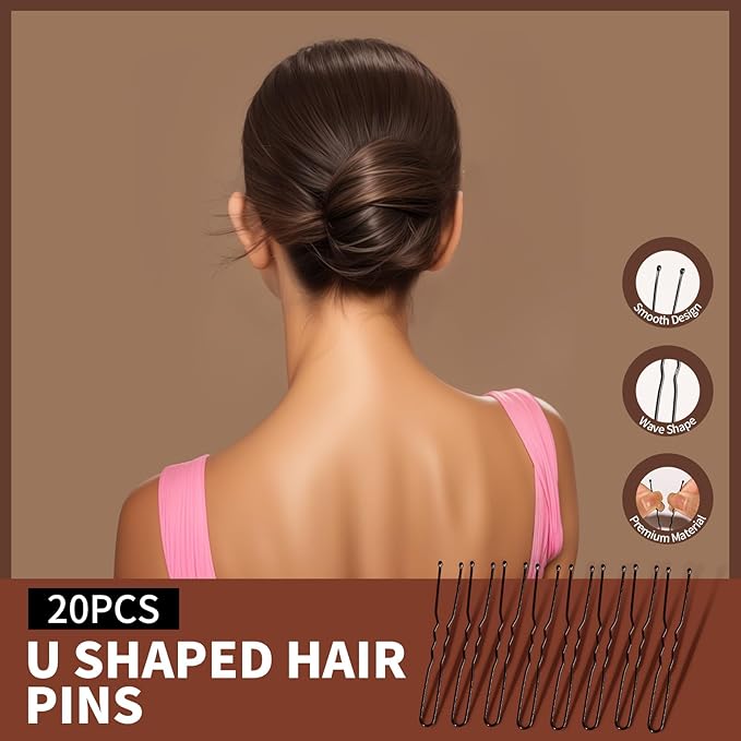 Teenitor Hair Accessories Kit for Woman Girls 500pcs Elastic Hair Bands 30pcs Ponytail Holders, Black Seamless Thick Hair Bands, 40pcs Bobby Pins Black Clear