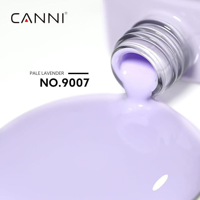 CANNI Purple Gel Nail Polish, 1Pcs Light Purple Gel Polish Pastel Color High Gloss Soak Off U V Nail Manicure Salon DIY