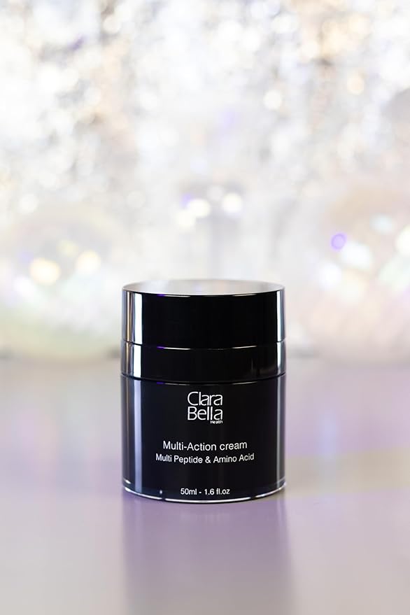 Clara Bella Health Multi-Action Facial Cream, for Dry Skin 1.6 fl oz, Multi Peptide & Amino Acid