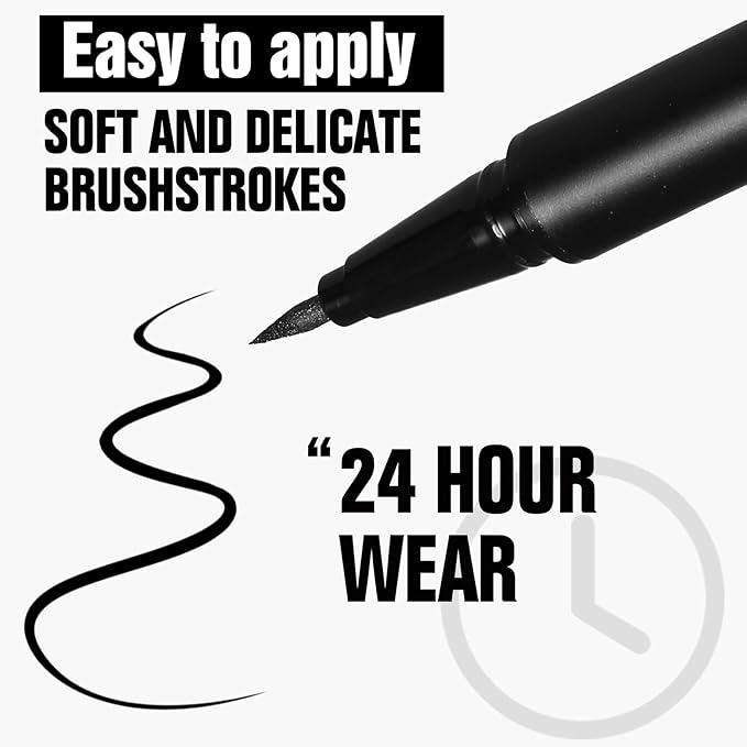 Liquid Eyeliner Pen, Waterproof Eyeliner Long-lasting Eyeliners, Metallic-Eyeliner Easy To Use, White Black Red Brown Purple Colorful Eyeliners (Pink)