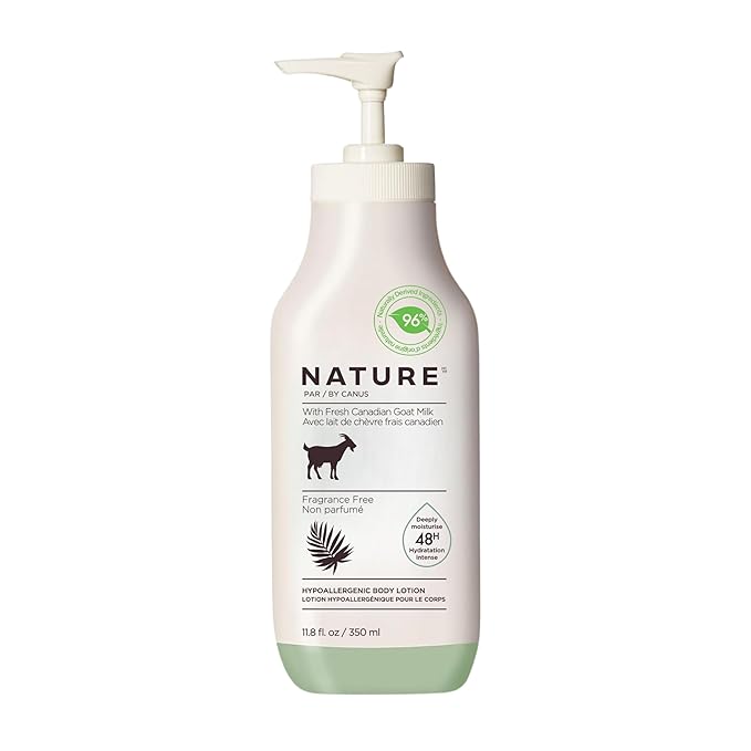 Goat Milk Lotion, Creamy Fragrance Free, Moisturizing Goat Milk Skin Lotion for Women and Men, Dry Skin Hydration with Fresh Goat's Milk, 11.8 oz