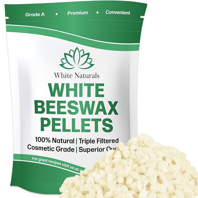 White Beeswax Pellets 1 lb (16 Candles
