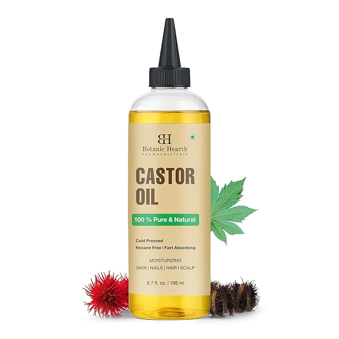 Botanic Hearth Hair Oil for Hair Growth & Home Hair Perm Kit | Strengthening Dry, Frizzy, Damaged Hair & Scalp Treatment | Castor Hair Oil – 6.7 Fl Oz