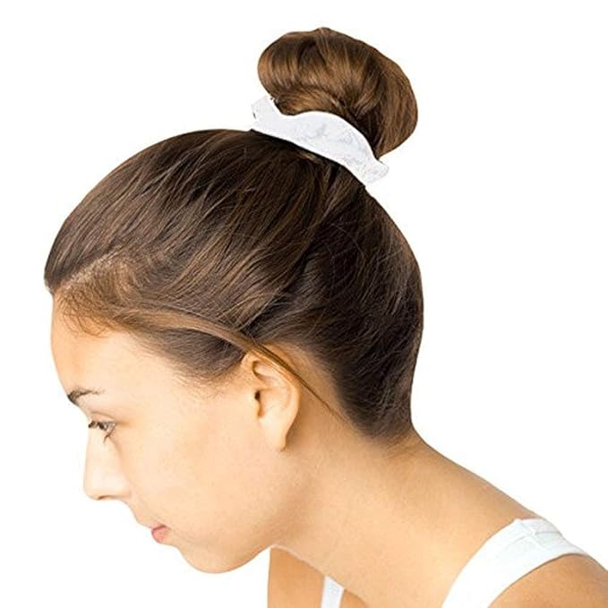 Pack of 12 Cotton Hair Scrunchies Single Jersey Solid Color Ponytail Holders Hair Ties for Girl (Black)