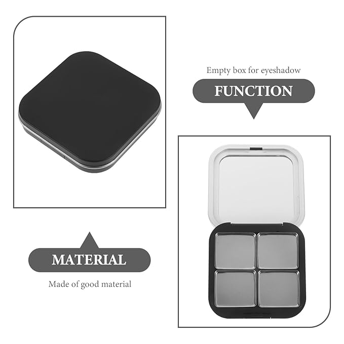 Blush Pallet Makeup 2pcs Empty Magnetic Eyeshadow Palette,