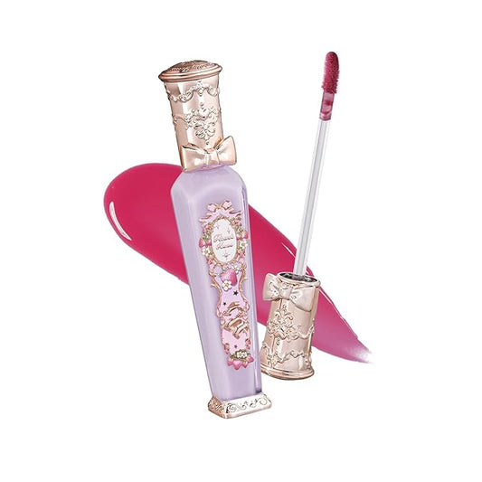 Flower Knows Violet Strawberry Rococo Glowy Lip Gloss-Moisturizing Tinted Lip Oil-Hydrating Lip Makeup for Girls&Women-Vegan & Cruelty-Free-0.12 Fl Oz,1 Count (G04 Blackberry Jam)