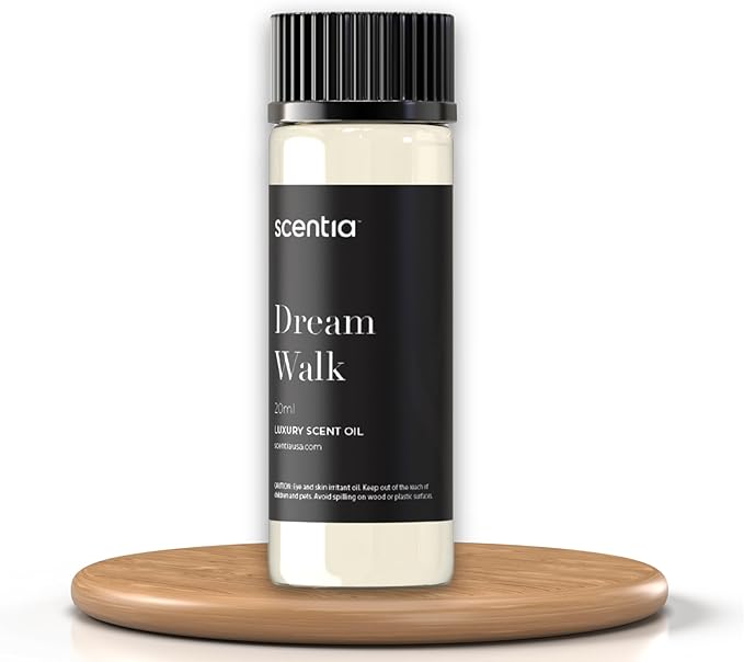Scentia Diffuser Oil Inspired by We.stin Hotel - 20 ml 0.67 fl oz - Essential Oil Blend White Tea, Cedarwood Notes for Aroma Diffusers and Humidifiers - Dream Walk, Made in USA