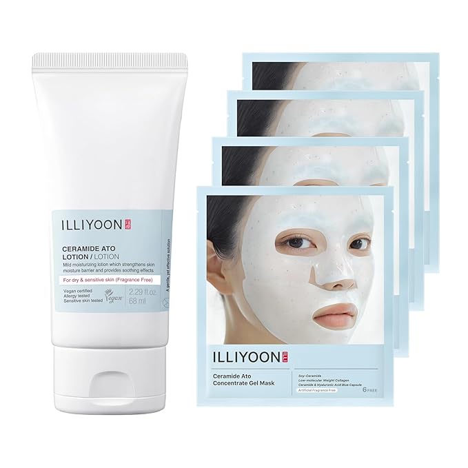 Illiyoon ATO Gel Mask 4ea with ATO Lotion 2.29 Fl Oz