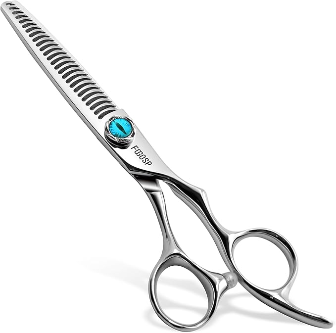 Thinning Shears for Hair Cutting Extremely Sharp Offset Design Using VG10 Stainless Steel for Barbers & Salon Stylists Smooth Motion Fine Craftsmanship Barber Scissors (Blending Shears)