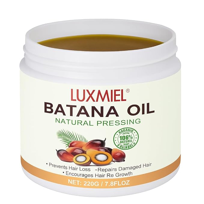 Batana Oil for Hair Growth – 100% Pure & Unrefined Honduran Batana Oil, Cold-Pressed Scalp Treatment for Thick, Strong & Shiny Hair, Batana Hair Oil for Men & Women (7.8 ft OZ)