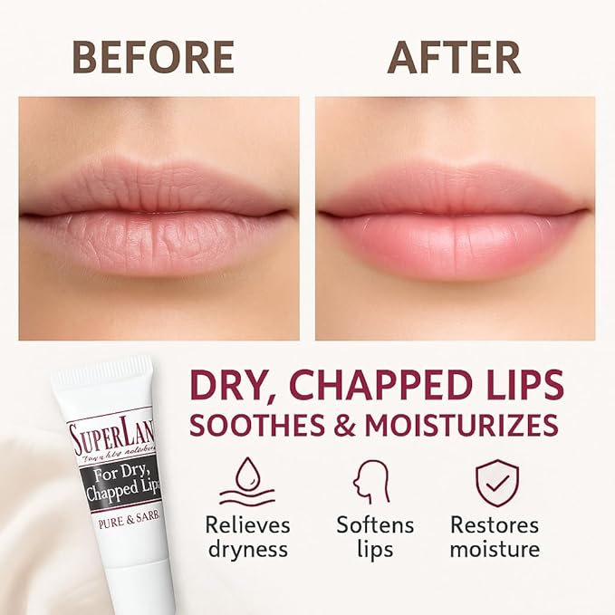 Lanolin Lip Balm 2 pack - Lip Repair for Hot/Dry Weather - Natural lanolin nipple cream - Lip Moisturizer for cracked lips - Hydrating lip care - pure jojoba oil - Chap stick For Men & Women 0.70 Oz