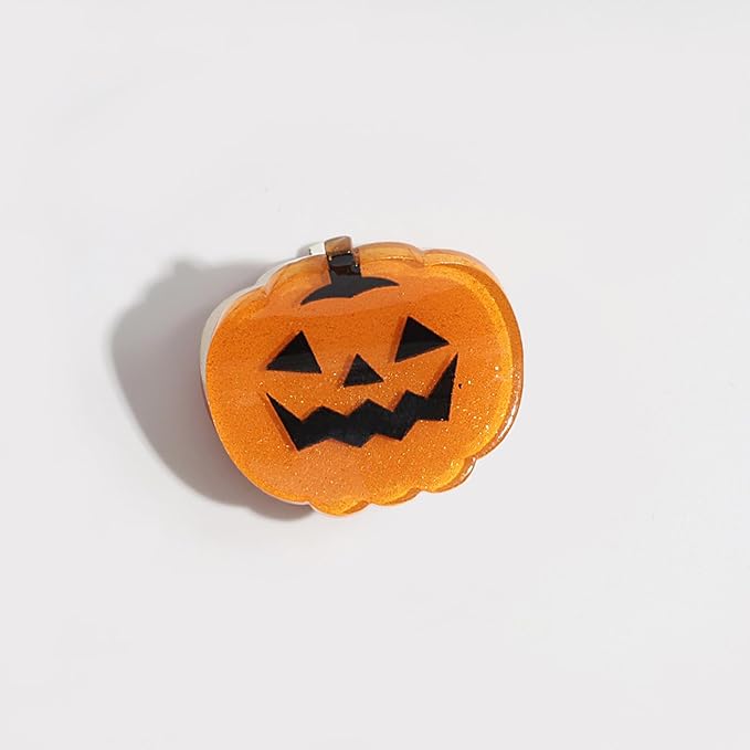 10Pcs Cute Halloween Hair Claw Clips for Girls, Mini Cat Bat Pumpkin Ghost Spider Hair Clips Halloween Headwear Hair Accessories (A Style)