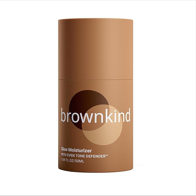 brownkind Glow Moisturizer – Hydrating Cream with Niacinamide & Squalane, Smooth Texture, Radiant Finish, Ideal for Melanin-Rich Skin, 50ml