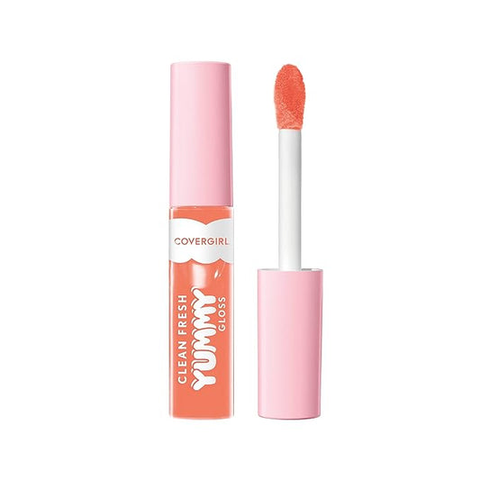 COVERGIRL Clean Fresh Yummy Gloss – Lip Gloss, Sheer, Natural Scents, Vegan Formula - My Main Squeeze