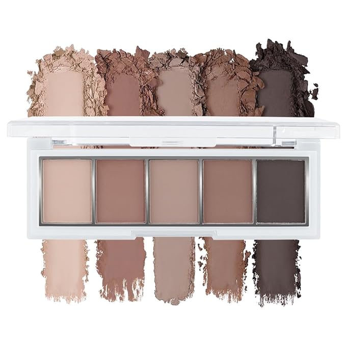 Mini Taupe Grey Palette: Your go-to for natural & smokey looks! This ultra-blendable, matve formula creates the perfect contour & nude eye. Made to make blue & green eyes pop!