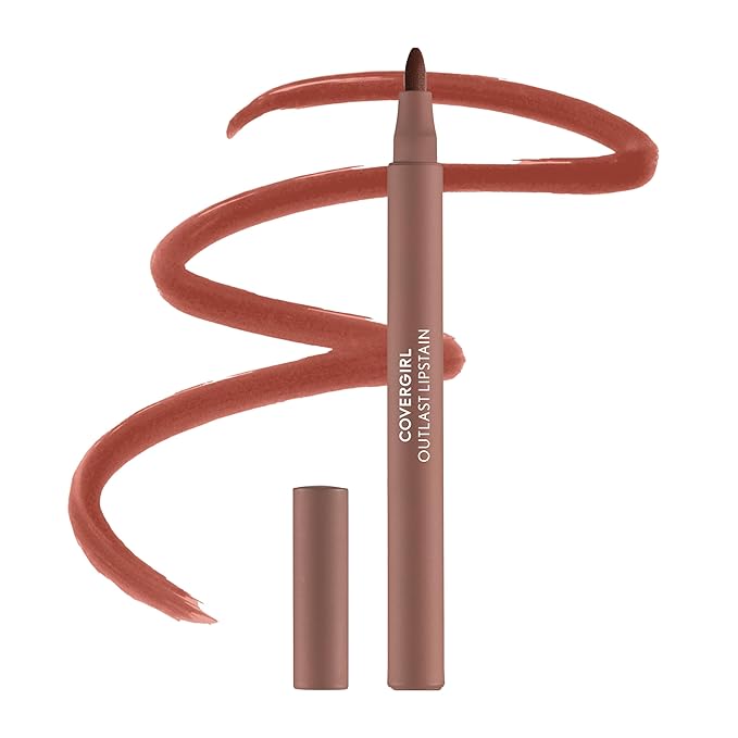 COVERGIRL Outlast Lipstain, 72 Iconic Darling, Non-Drying, Lightweight, 0.05oz