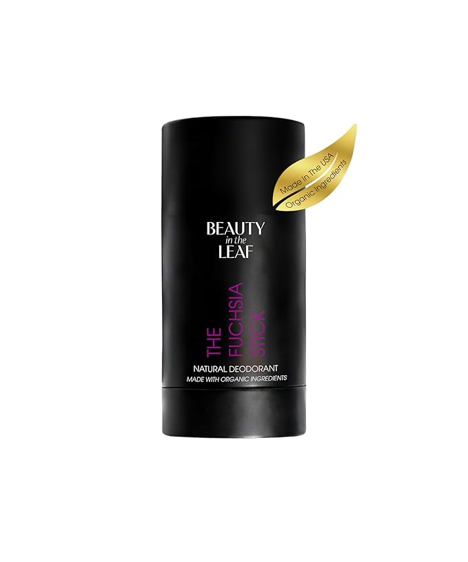 The Fuchsia Stick Natural Deodorant | Made in USA with Organic Ingredients | Aluminum-Free | 100% Vegan | Cheerful Sweet Blossom Scent | Detoxifying Charcoal Probiotic Odor Control Formula | 20% MORE