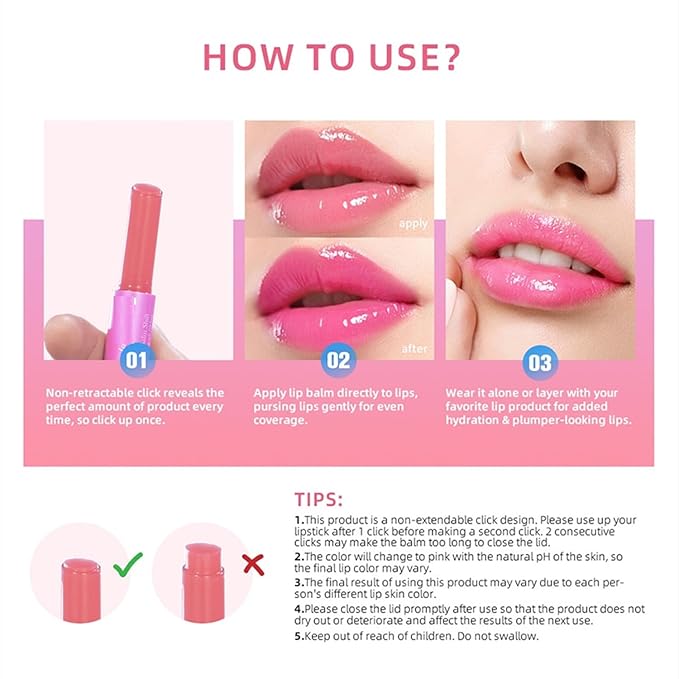MAEPEOR Tinted Lip Balm 6 Colors Honeysuckle)