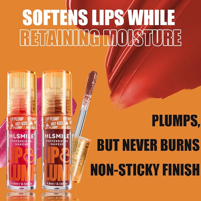 3 Colors Duck Lip Plumper Gloss, Glitter Shine Primer Lip Tint Korean Clear Plumping Lip Gloss, High Pigment No Sticky Sexy Lip Gloss, Lip Plumper Gloss Make Lips Fuller(Set A)