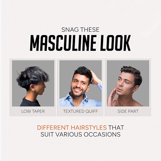 Kami Hair Texture Powder for Men - Strong Hold & Volume Powder - Texturizing Hair Product for Men’s Styling, Matte Finish, All-Day Hold for Thick Hair