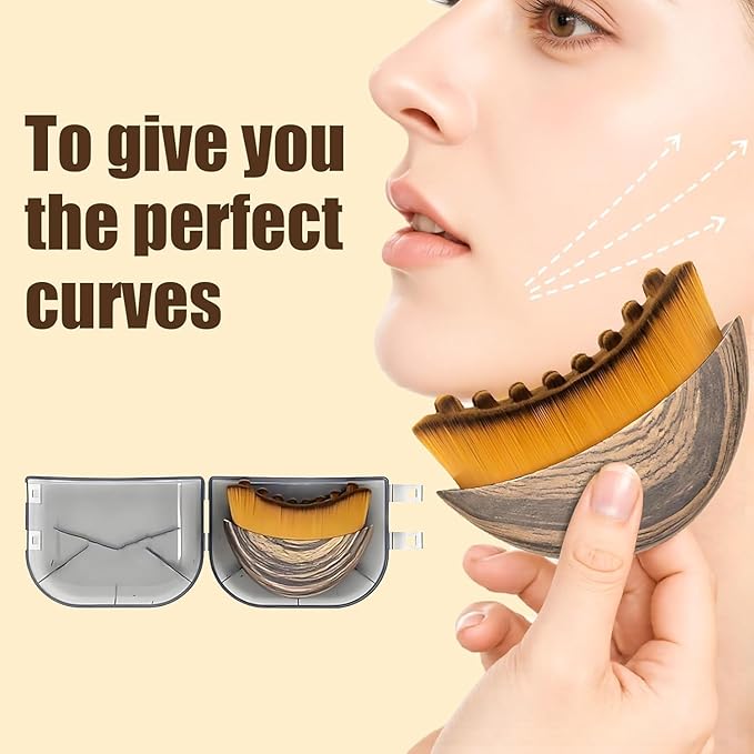 New Lymphatic Contour Face Brush,Lymphatic Drainage Massager for Face for Jawline, Chin & Facial Sculpting Designed to Fit Precisely and Relieve Fatigue