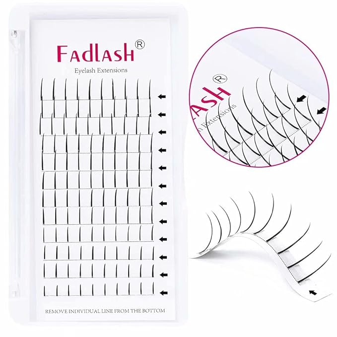 Premade Spikes Eyelash Extensions Wispy Spike Lashes Mink Single Thick Fairy Eyelashes Cluster Individual Classic Eyelash Extensions (D Curl 15mm)