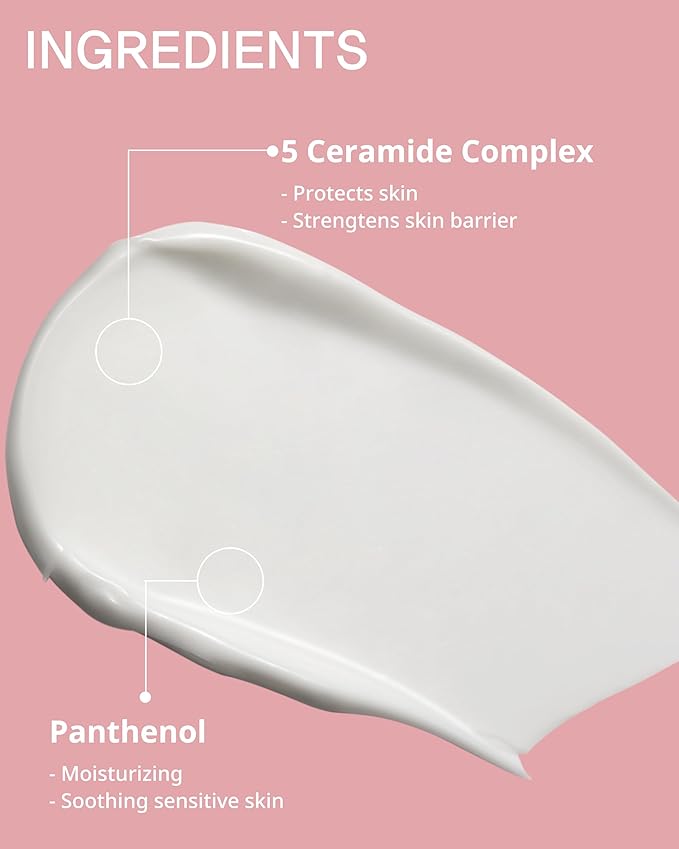 FIT YOUR SKIN Deep Moisture Facial Cream – Ceramide Face Moisturizer for Rough and Dry Skin - Skin Soften & Glow - Skin Irritation Free - Fresh Herb Citrus Scent, 1.69 oz.
