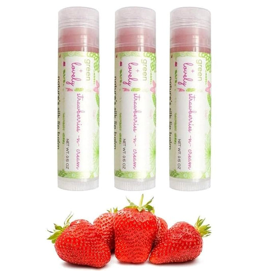 Nature's Silk Lip Balm, Organic (Strawberries
