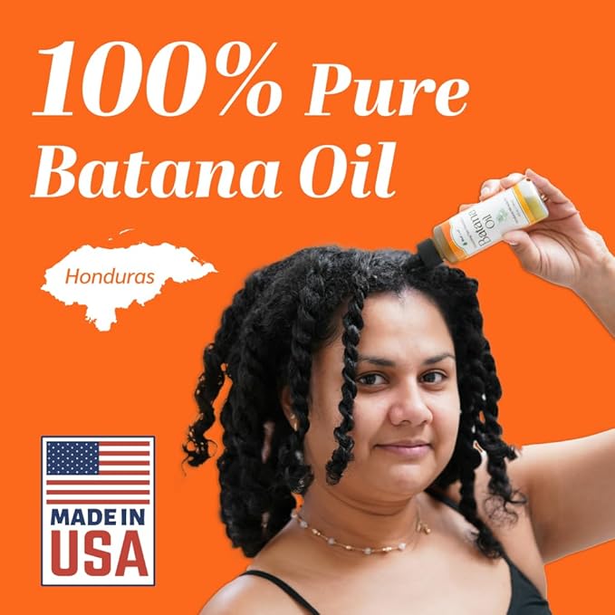 Well's Oil Batana Oil | 2 fl. oz. | 100% Natural | Strengthens, Hydrates & Nourishes | For All Hair Typess (2 fl. oz. / 59 ml)