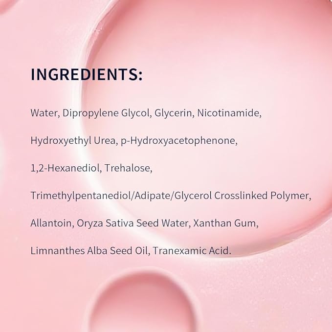 PROF.LING REAL DEEP HYALURONIC ACID GLOW MASK - Hydrating & Brightening Face Mask for Dry/Combination Dry Skin, Reduces Dullness & Fatigue, Camellia Fabric, 24H Moisturization