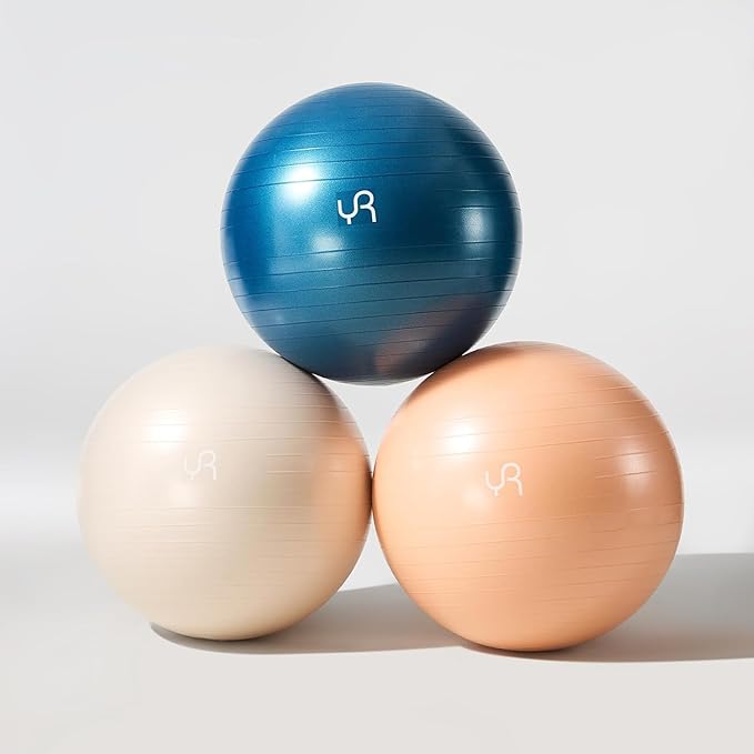 Exercise Ball for Workouts, Anti-Burst and Slip Resistant Yoga Ball for Gym Fitness and Physical Therapy