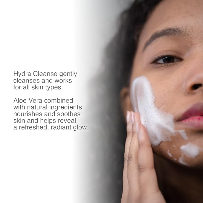 Pharmagel Hydra Cleanse Water Rinseable Facial Cleanser for All Skin Types | Natural Face Wash | Hydrating, Age Defying, and Revitalizing Face Cleanser | 3 fl. oz.