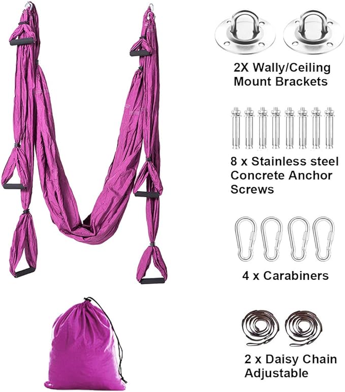 Aerial Yoga Swing Set Trapeze Yoga Hammock Kit