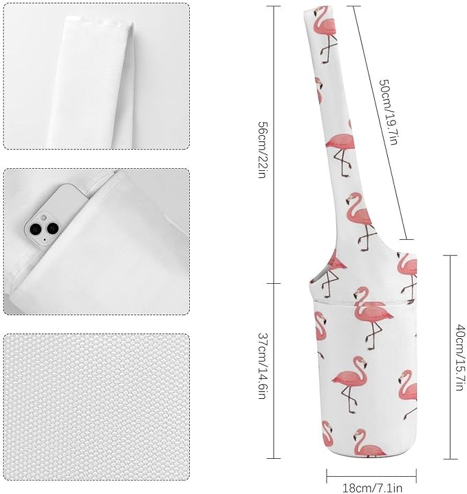 Large Yoga Mat Bag Fit Most Size for Ladies Yoga Mats Carrier Bags Multi-Functional Exercise Mat Holder Storage Bag