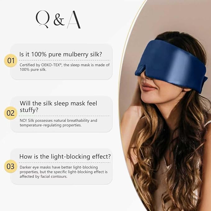 ZIMASILK 100% 22 Momme Mulberry Silk Sleep Mask - Full Silk Filled, Ultra-Soft & Breathable, Face-Hugging Blackout Eye Cover for Sleeping (Pink)
