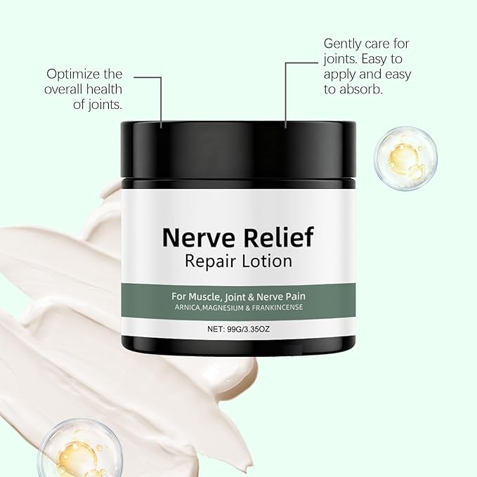 2 Pcs Alcura Nerve Cream, Neuropathy Lotion with Arnica Magnesium for Body Joint, Knee, Lumbar, Neck, Hand and Foot Alcura Relief Cream.