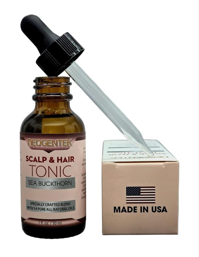 Hair & Scalp Tonic Essential Oil – Made from 14 Botanical Oils for Thicker, Fuller Hair • Root-Strengthening & Scalp-Nourishing Hair Serum • Refreshing Herbal Formula – Made in USA -1 oz