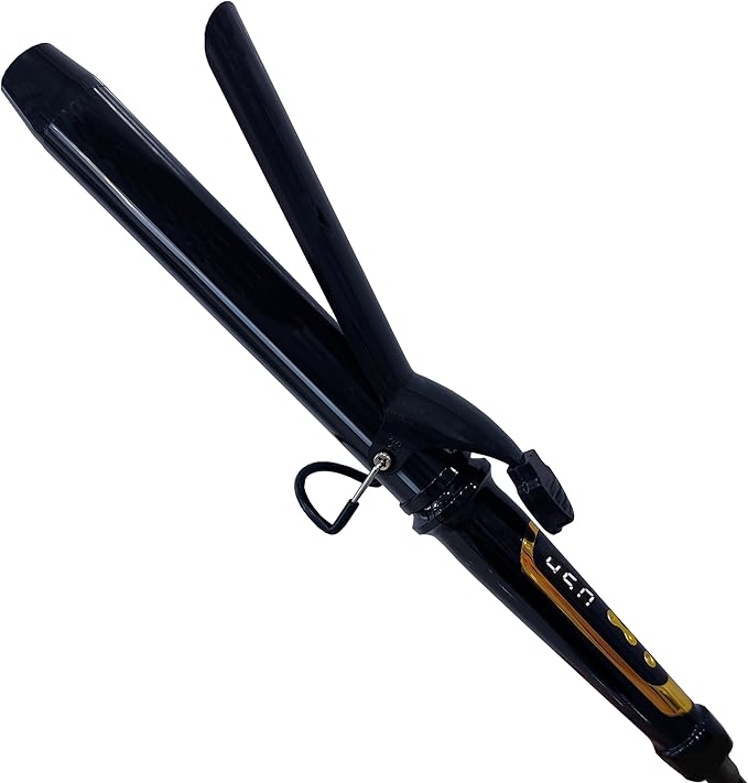 abp 1.25 Inch Curling Iron Extra Long Barrel with Ceramic Coating for Long/Medium Hair,1 1/4 INCH LCD Display Instant Heat up to 450°F with clamp,Hair Style Tool Girls & Women