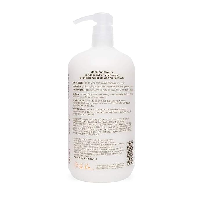 Mixed Chicks Detangling Deep Conditioner - Softens, Moisturizes & Detangles Straight or Curly Hair, 33 fl.oz