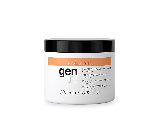 Genus Color Protection Mask - Hair Conditioning Mask for Women - Deep Conditioner, Moisture with Hyaluronic Acid - Mostuirizer, Hydrating, Softening for Color Treated Hair (16.90 fl. oz)