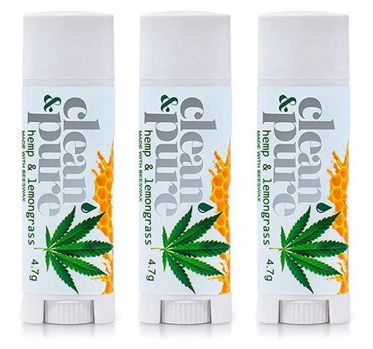Lip Balm 3-Pack (Hemp & Lemongrass) Australia