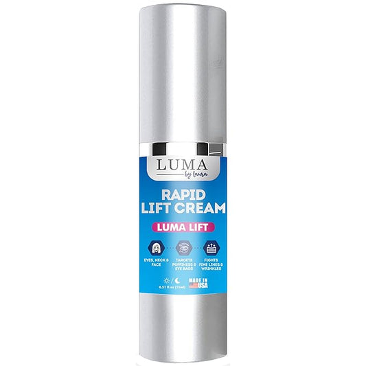Instant Eye Cream for Dark Circles and Puffiness, Eye Bags & Anti Wrinkle Eye Cream - Plant-Based Serum with Fast-Acting Ingredients - Tightens and Sculpts Skin - Made in USA - 0.5 fl oz