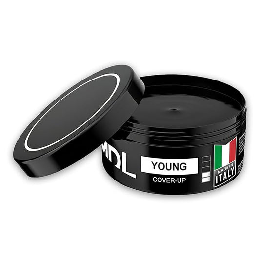 MY DE LUCA Cover Up Hair Wax for Men, Black Hair Wax Stick for Temporary Gray Coverage, Strong Hold Styling Wax for Men, Water Based Styling, Easy Wash Out, Made in Italy, 100 ml