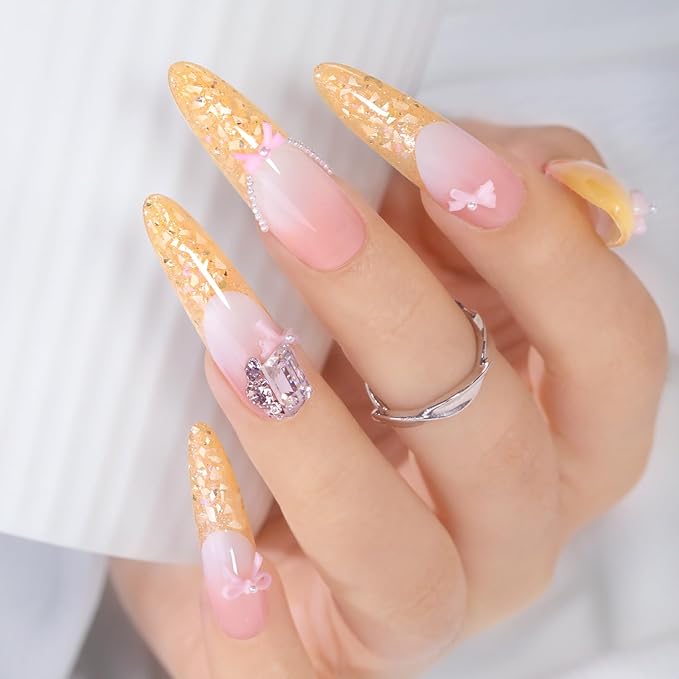 Double Rhythm 0.5Oz Glitter Gel Polish Same Color Same Bollte Shimmer Reflective Color for Nail Art Salon DIY Soak Off 15ml Nail Lamp Gel Polish at Home (Candy Orange-B1200)