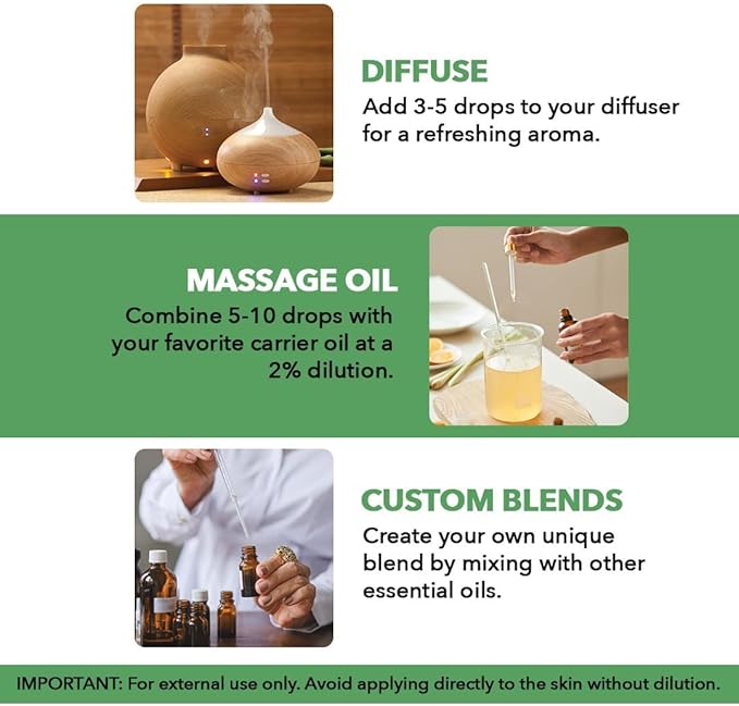 Majestic Pure Essential Oil with Glass Dropper - 100% Pure and Natural - Essential Oils for Diffuser, Aromatherapy, Soap and Candle Making, Tea Tree Essential Oil, Tea Tree Oil, 4 Fl Oz
