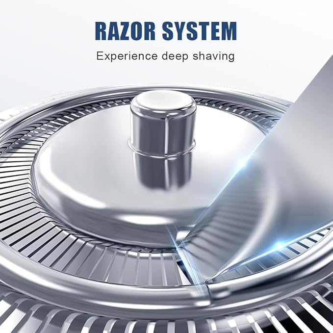 Snapbuy Electric Razor for Men, 2025 New Electric Razor 4D Rotary, Ipx7 Waterproof Electrics Razors, Wet & Dry Rechargeable Electrics Shaver LCD Display (3)